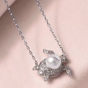 Turtle Pearl Necklace - Charmed Aroma By The Sea Collection